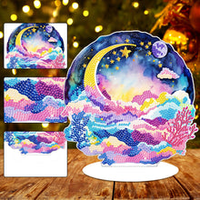 Load image into Gallery viewer, Coloured Clouds Starry Sky Round Diamond Painting Desktop Decor for Office Decor
