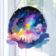 Load image into Gallery viewer, Colourful Clouds Starry Sky Single-Sided Diamond Painting Hanging Pendant (#2)
