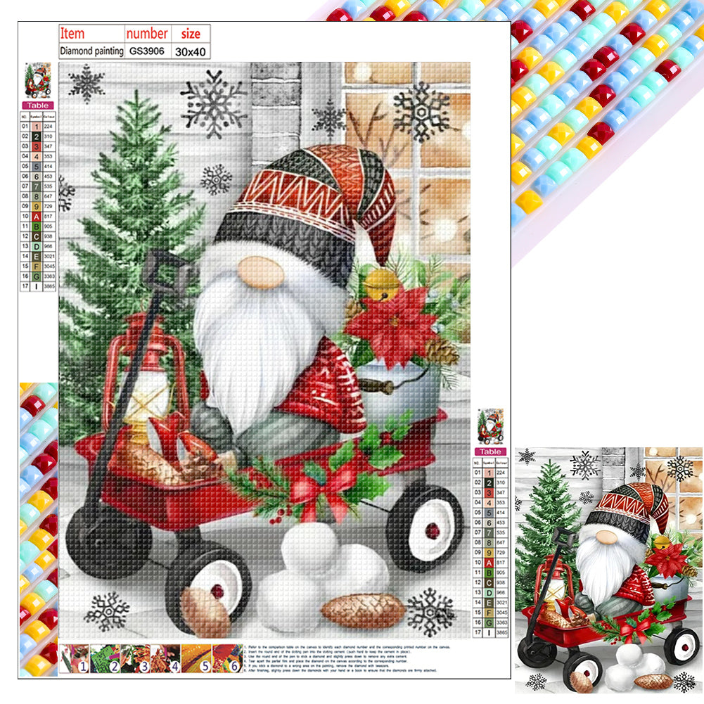 Diamond Painting - Full Square - christmas gnome (30*40CM)