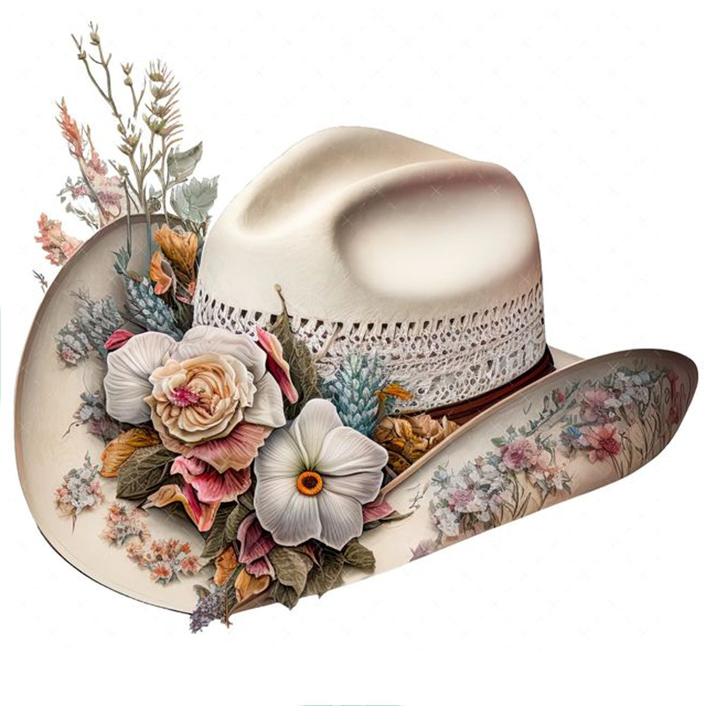 Diamond Painting - Full Round - Cowboy hat (30*30CM)