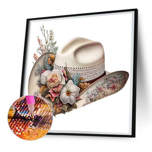Diamond Painting - Full Round - Cowboy hat (30*30CM)