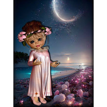 Load image into Gallery viewer, Diamond Painting - Full Round - Big eyes girl (30*40CM)
