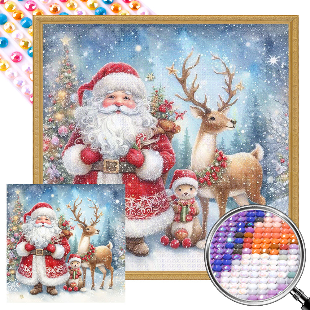AB Diamond Painting - Full Round - santa claus (40*40CM)