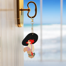 Load image into Gallery viewer, 12 PCS Fox Cat Double Sided Diamond Painting Keychain for Beginners Adults Kids
