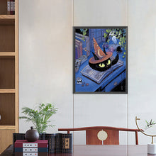 Load image into Gallery viewer, Diamond Painting - Full Round - black cat (40*50CM)
