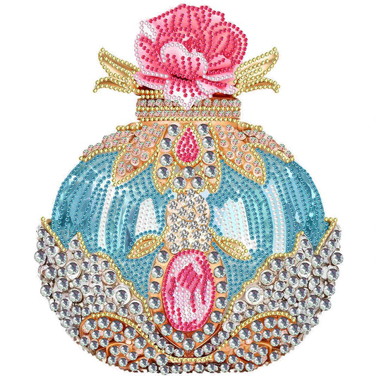 Diamond Painting - Partial Special Shaped - pink and blue perfume (30*30CM)