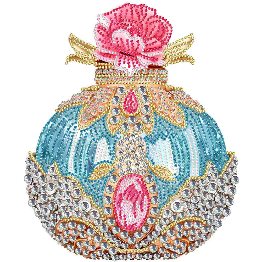 Diamond Painting - Partial Special Shaped - pink and blue perfume (30*30CM)