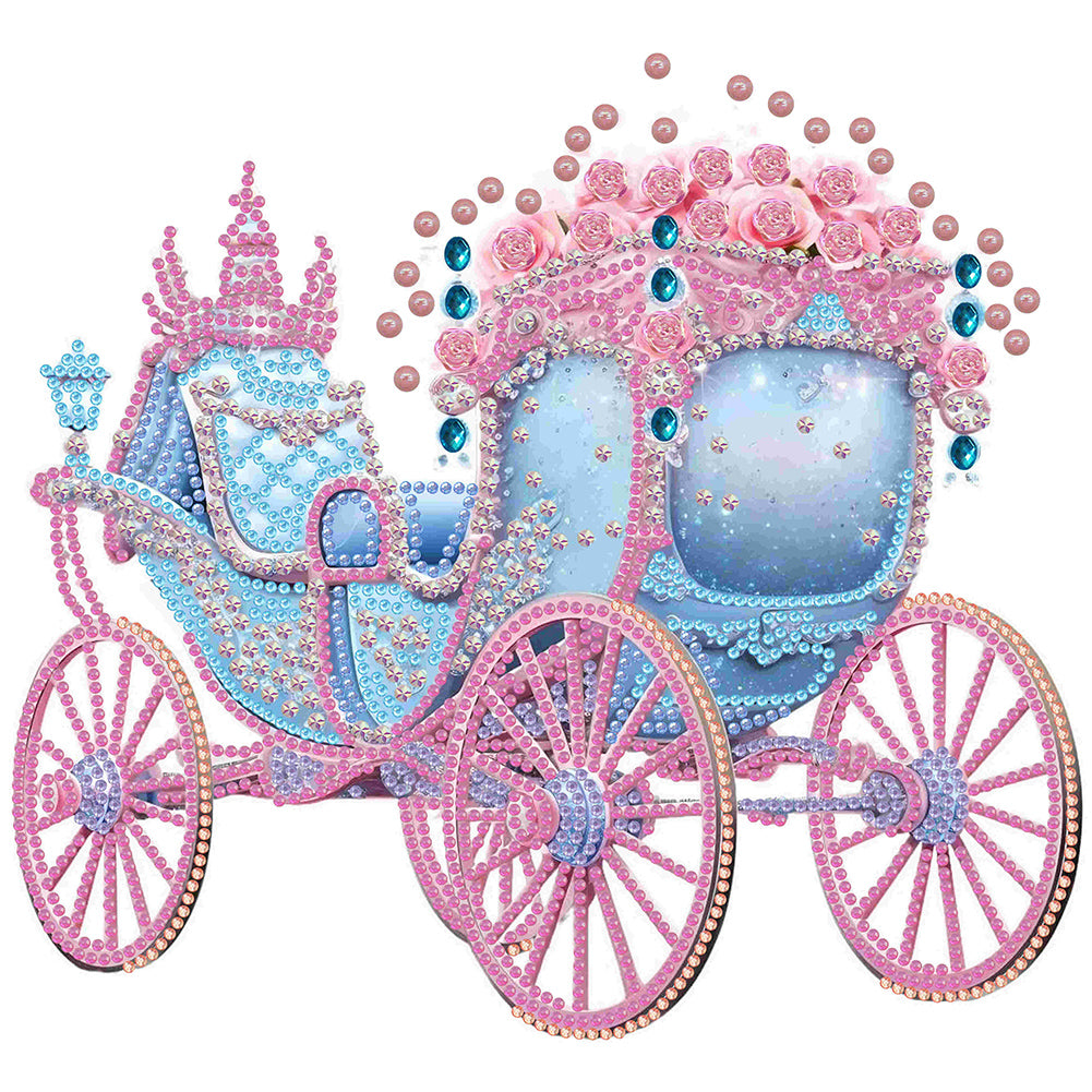 Diamond Painting - Partial Special Shaped - Pink and blue float (30*30CM)