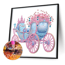 Load image into Gallery viewer, Diamond Painting - Partial Special Shaped - Pink and blue float (30*30CM)
