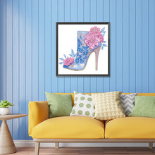 Load image into Gallery viewer, Diamond Painting - Partial Special Shaped - Pink blue high heels (30*30CM)
