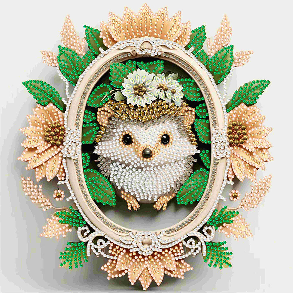 Diamond Painting - Partial Special Shaped - Garland Hedgehog (30*30CM)