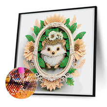 Load image into Gallery viewer, Diamond Painting - Partial Special Shaped - Garland Hedgehog (30*30CM)

