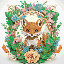 Load image into Gallery viewer, Diamond Painting - Partial Special Shaped - garland fox (30*30CM)
