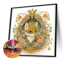 Load image into Gallery viewer, Diamond Painting - Partial Special Shaped - garland fox (30*30CM)
