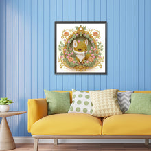 Load image into Gallery viewer, Diamond Painting - Partial Special Shaped - garland fox (30*30CM)
