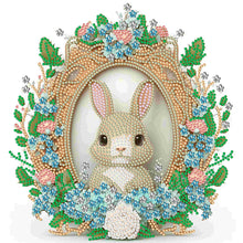 Load image into Gallery viewer, Diamond Painting - Partial Special Shaped - Garland Rabbit (30*30CM)
