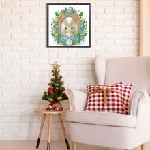 Load image into Gallery viewer, Diamond Painting - Partial Special Shaped - Garland Rabbit (30*30CM)

