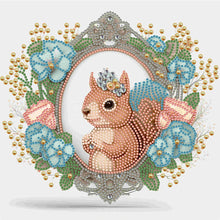 Load image into Gallery viewer, Diamond Painting - Partial Special Shaped - garland squirrel (30*30CM)
