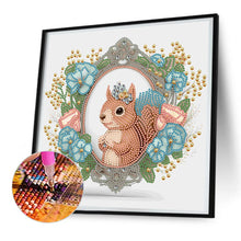 Load image into Gallery viewer, Diamond Painting - Partial Special Shaped - garland squirrel (30*30CM)
