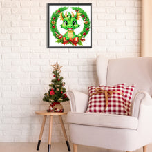 Load image into Gallery viewer, Diamond Painting - Partial Special Shaped - Green little dinosaur (30*30CM)

