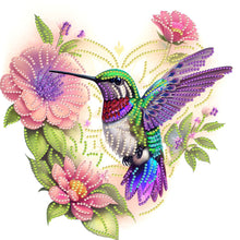 Load image into Gallery viewer, Diamond Painting - Partial Special Shaped - birds in flowers (30*30CM)
