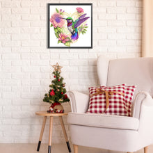 Load image into Gallery viewer, Diamond Painting - Partial Special Shaped - birds in flowers (30*30CM)
