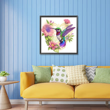 Load image into Gallery viewer, Diamond Painting - Partial Special Shaped - birds in flowers (30*30CM)
