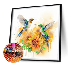 Load image into Gallery viewer, Diamond Painting - Partial Special Shaped - birds in flowers (30*30CM)
