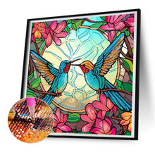 Load image into Gallery viewer, Diamond Painting - Partial Special Shaped - birds in flowers (30*30CM)
