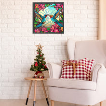 Load image into Gallery viewer, Diamond Painting - Partial Special Shaped - birds in flowers (30*30CM)
