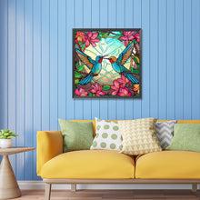 Load image into Gallery viewer, Diamond Painting - Partial Special Shaped - birds in flowers (30*30CM)
