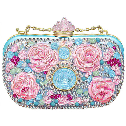 Diamond Painting - Partial Special Shaped - Pink blue bag (40*30CM)