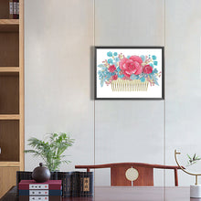 Load image into Gallery viewer, Diamond Painting - Partial Special Shaped - Pink blue comb (40*30CM)
