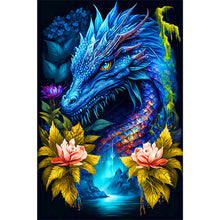 Load image into Gallery viewer, 2pcs Diamond Painting Set - Dragon of the Pool (40*60CM)
