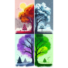 Load image into Gallery viewer, 2pcs Diamond Painting Set - four seasons tree (40*70CM)
