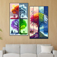 Load image into Gallery viewer, 2pcs Diamond Painting Set - four seasons tree (40*70CM)
