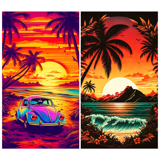 2pcs Diamond Painting Set - sunset (40*70CM)