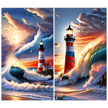 Load image into Gallery viewer, 2pcs Diamond Painting Set - lighthouse (40*70CM)
