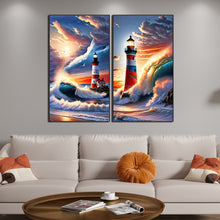Load image into Gallery viewer, 2pcs Diamond Painting Set - lighthouse (40*70CM)
