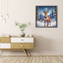 Load image into Gallery viewer, AB Diamond Painting - Full Round - Deer in the snow (40*40CM)
