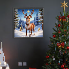 Load image into Gallery viewer, AB Diamond Painting - Full Round - Deer in the snow (40*40CM)
