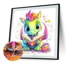 Load image into Gallery viewer, AB Diamond Painting - Full Round - Colorful little dinosaur (40*40CM)
