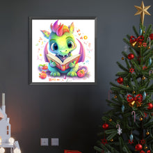 Load image into Gallery viewer, AB Diamond Painting - Full Round - Colorful little dinosaur (40*40CM)

