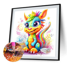 Load image into Gallery viewer, AB Diamond Painting - Full Round - Colorful little dinosaur (40*40CM)
