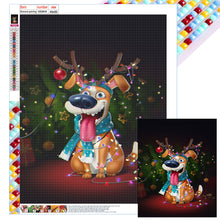 Load image into Gallery viewer, Diamond Painting - Full Square - Christmas puppy (40*50CM)
