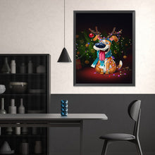 Load image into Gallery viewer, Diamond Painting - Full Square - Christmas puppy (40*50CM)
