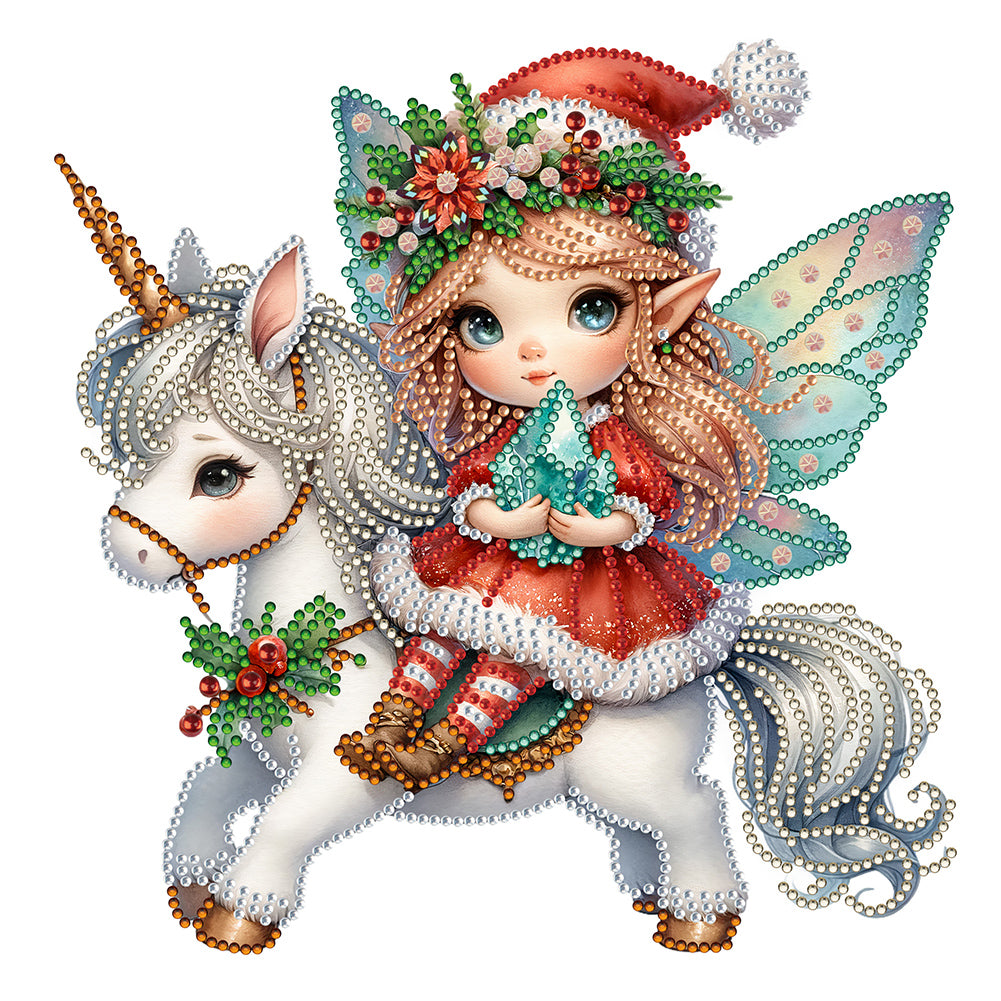Diamond Painting - Partial Special Shaped - elf angel (30*30CM)
