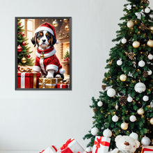 Load image into Gallery viewer, Diamond Painting - Full Round - Christmas puppy (30*40CM)
