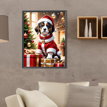 Load image into Gallery viewer, Diamond Painting - Full Round - Christmas puppy (30*40CM)
