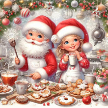 Load image into Gallery viewer, Diamond Painting - Full Square - Cooking together at Christmas (30*30CM)
